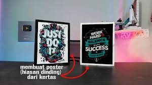 Cara membuat poster dinding kamar 'mudah dibuat'. Membuat Poster Hiasan Dinding Dari Kertas Youtube