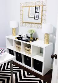 Black And White Home Office Ideas Home Office Tour Southern Made Blog Simple And Sleek Black White And Gold Home Office Reveal Saf Home Office Design Home Office Decor Target Home Decor