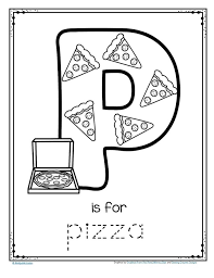 Combining these letters is how the words necessary for communication develop. Free Is For Pizza Alphabet Trace And Color Printable From Letter Tracing Worksheets Preschool Telling Time Kindergarten Homework Help Jaimie Bleck