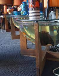 Midwest exotic aquatable octagon aquarium. Trio Of Fish Tank Coffee Tables Mid Century Retro 1970s Vintage Terrerium Table Crystal Clear Fish Tank Coffee Table Retro Mid Century Modern Coffee Shop