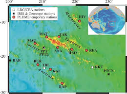 It is composed of 118 geographically dispersed islands and atolls stretching over an expanse of more. Bathymetric Map Of French Polynesia With The Location Of The Plume Download Scientific Diagram