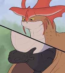 Cloudjumper And Toothless (how To Train Your Dragon And Etc) Created By  Ekayas | Yiff Party