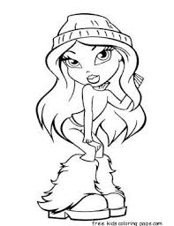 Bratz Dolls Printable Coloring Sheets For Girls Halloween Coloring Pages Barbie Coloring Pages Coloring Pages For Girls