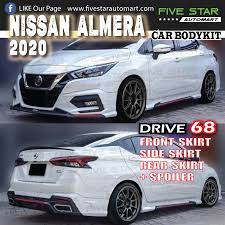 It is available in 6 colors and cvt transmission option in the malaysia. Nissan Almera 2020 Drive 68 Bodykit