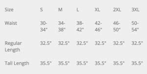 Propper Wildland Pant Size Chart Uniform Tactical Supply