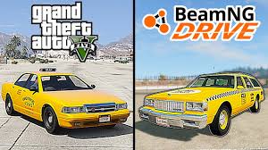 Whether you're flying solo or with booking your airport taxi. Gta 5 Taxi Car Vs Beamng Drive Taxi Car Which Is Better Youtube