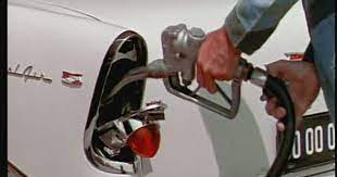 Gas Station Attendant Filling Up A 1956 Chevrolet Bel Air Hidden Fuel Filler Gas Cap Chevrolet Bel Air Classic Cars Trucks Chevrolet
