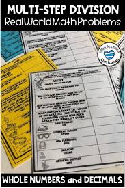 Students Will Love This Real World Authentic Application For Multi Step Word Problems Including Interpret T Division Word Problems Math Interpreting Remainders