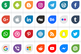 Download Font Icons Social Media 12 Font Ttf Otf 120 Icons Elharrak Fonts Font Icon Font Logos Fon Instagram Likes And Followers Social Media Social Icons
