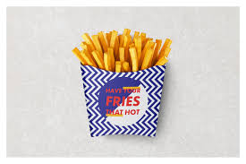 French Fries Packaging Mockup Set Fries Packaging French Fries With Cheese Making French Fries