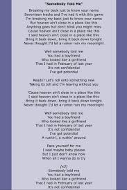 Somebody Told Me The Killers Lyrics Amazing Songs Know Your Name