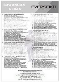 Lihat lowongan kerja di jora. Pt Everseiko Indonesia Posts Facebook