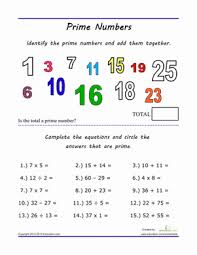 Finding Prime Numbers Worksheet Education Com Teaching Algebra Fifth Grade Math Fourth Grade Math