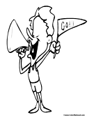 Some tips for printing these coloring pages: Cheerleading Coloring Pages