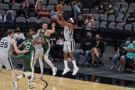 If he was to earn a title tonight, it would be on his back. San Antonio Vs Milwaukee Final Score Spurs Detonate On Bucks With Blistering Scoring Effort 146 125 Pounding The Rock
