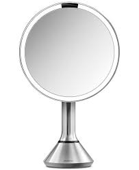 Simplehuman 8 Lighted Sensor Makeup Mirror With Touch Control Brightness Reviews Tools Brushes Beauty Macy S