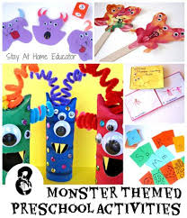 These fun activities and crafts for kids are easy, creative, and diy. Eight Monster Themed Preschool Activities Stay At Home Educator