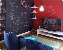 Disney Specialty Finishes Great Slate A Tintable Chalkboard Paint Boys Game Room Bedroom Games Boys Game Room Ideas