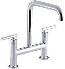 Get the best deal for bridge faucet kitchen faucets from the largest online selection at ebay.com. K 7547 4 Bl Kohler Purist Two Hole Deck Mount Bridge Kitchen Sink Faucet Reviews Wayfair