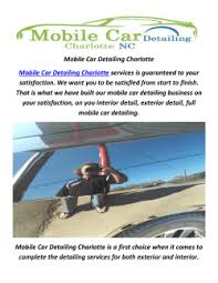 As a result, a high ratio of our business is from repeat customers and recommendations. Mobile Auto Detailing In Charlotte Nc