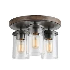 Check spelling or type a new query. Lnc Farmhouse 3 Light Faux Wood Flush Mount Ceiling Light Walmart Com Walmart Com