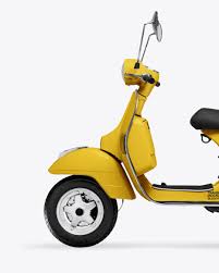 Scooter Mockup In Vehicle Mockups On Yellow Images Object Mockups