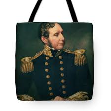 Vice Admiral Robert Fitzroy 1805-65 Admiral Fitzroy Led The Expedition To  South America 1834-36 Tote Bag by Samuel Lane