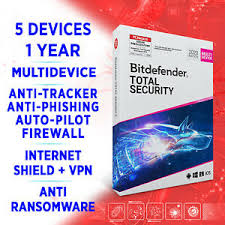 Bitdefender Total Security Multidevice 2021 5 Device 1 Year Fulledition Key Vpn Ebay