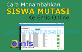 Berikut cara registrasi kepala madrasah di aplikasi emis terbaru: Cara Menambahkan Siswa Mutasi Ke Emis Online