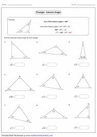 Interior Angle Large Png 449 636 Angles Worksheet Triangle Worksheet Triangle Angles