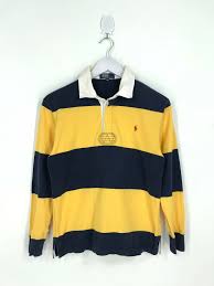 Black And Yellow Stripes Shirt Excited To Share This Item From My Etsy Shop Polo By Ralph Lauren Shirt Small Vintage 1990 S Polo Ralph Polo Rugby Shirt Polo Ralph Lauren Windrunner Jacket