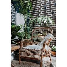 Home Bazar 87cm Bandung Rattan Chair Bunnings Warehouse In 2020 Rattan Chair Chair Rattan