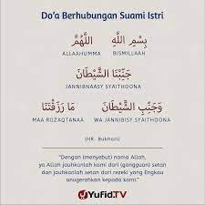Doa bersetubuh ini adalah doa yang dibaca sebelum bersetubuh (melakukan hubungan badan) suami istri. Ensiklopedia Islam Doa Berhubungan Suami Istri
