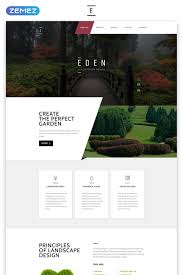 Eden Responsive Html Template Beautiful Website Design Website Design Garden Design