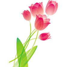 Pink Glossy Tulip Flower Bouquet Vector Art Illustration Free Clipart Best Flower Drawing Floral Drawing Floral Wall Decals