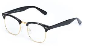 Half Black And Clear Glasses Iambcoolin Com Vintage Inspired Classic Half Frame Horn Rimmed Clear Lens Glasses Thick Black Gold 44 Sunglasses Eyewea Glasses Vintage Inspired Black Gold