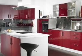 Kreative Europaischen Stil Moderne Hochglanz Kuche Schranke Kunstlerische Farb Dekor Cool Design Raum P Kuchen Design Kuchen Ideen Rot Graue Kuchenschranke