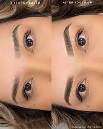 3 years of easy, effortless mornings and now another 3 years to go ✨  #ombrepowderbrows Warmed up her brows using @evenflocolours mocha before  tattooing @evenflocolours dark blonde, mocha and terra to finish