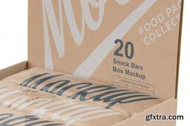 With placeit's print mockups, you can create cool promo pictures for your brand without spending time and money on photoshoots. Creativemarket Kraft Snack Bars Box Mockup 3783437 Gfxtra