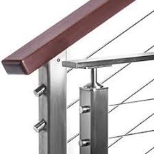 Stainless steel looks good, is reliable, and of course, it is stain resistant. Top Rail And Components For Square Post Cable Railing Systems