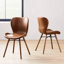 Uma Faux Leather Dining Chair Set Of 2 In 2020 Faux Leather Dining Chairs Leather Dining Chairs Upholstered Dining Chairs Leather