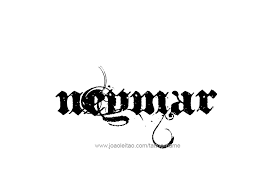 Neymar coloring page, which collected images of the famous soccer player. Neymar Name Tattoo Designs