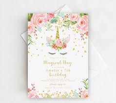 Bunny birthday invitation template bunny rabbit ears birthday party invitation printable by. Free Birthday Party Invitation Template Magical Day Unicorn Editable Printable Market