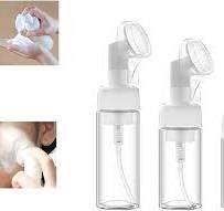 3pcs Empty Facial Cleanser Foaming Bottle Mousse Foam Gel Head Wash Brush  Foam Bottle Pressure Type Cleansing Milk Beater， Mini Foaming Soap Pump ...