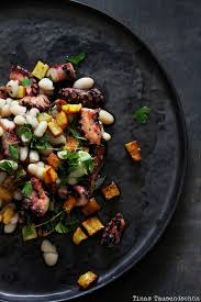 Gerosteter Pulpo Salat Mit Canellinibohnen Tinastausendschon Salat Lebensmittel Essen Pulpo Salat