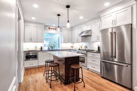 farmhouse kitchen with stainless steel