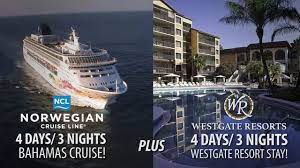 Ticket To Paradise Land Sea Vacation Package Westgate Resorts Norwegian Cruise Norwegian Cruise Line