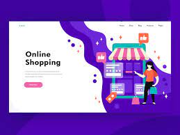 Online Shopping Header Chatbot Web Design User Interface