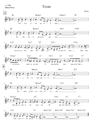Preludio (para piano) música solista (piano). Triste Sheet Music For Piano Solo Musescore Com
