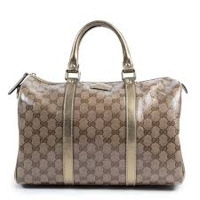 Gucci Metallic Gold Boston Bag Labellov Buy And Sell Authentic Luxury
